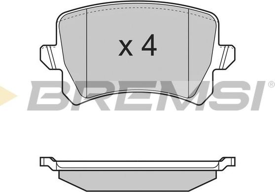 Bremsi BP3366 - Bremžu uzliku kompl., Disku bremzes ps1.lv