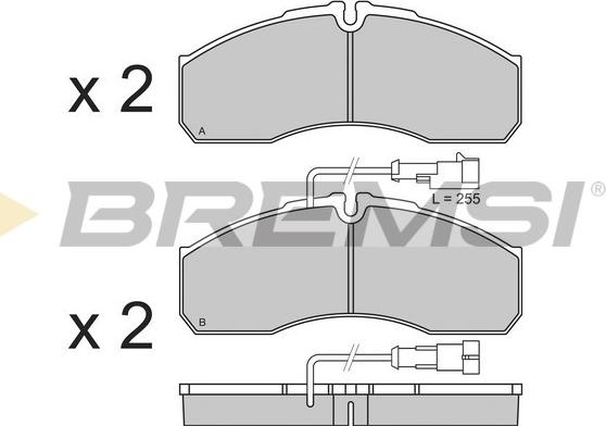 Bremsi BP3360 - Bremžu uzliku kompl., Disku bremzes ps1.lv