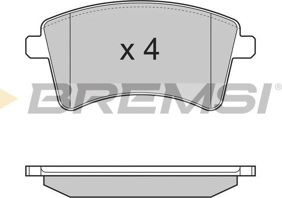 Bremsi BP3367 - Bremžu uzliku kompl., Disku bremzes ps1.lv