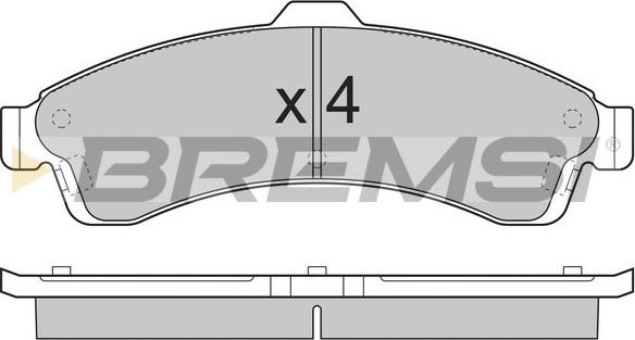 Bremsi BP3308 - Bremžu uzliku kompl., Disku bremzes ps1.lv