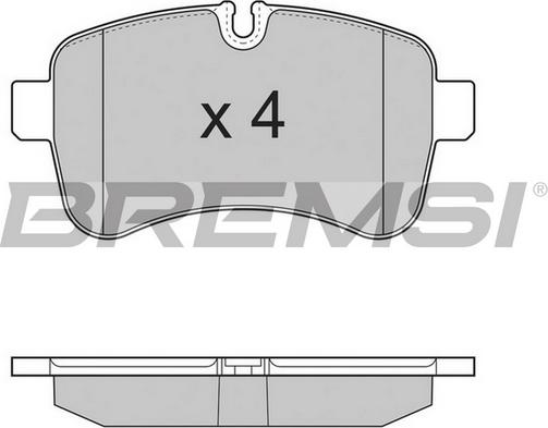 Bremsi BP3315TR - Bremžu uzliku kompl., Disku bremzes ps1.lv