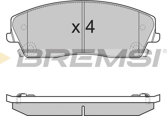 Bremsi BP3389 - Bremžu uzliku kompl., Disku bremzes ps1.lv