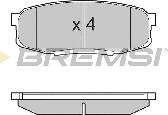 Bremsi BP3382 - Bremžu uzliku kompl., Disku bremzes ps1.lv