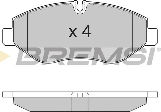 Bremsi BP3324 - Bremžu uzliku kompl., Disku bremzes ps1.lv