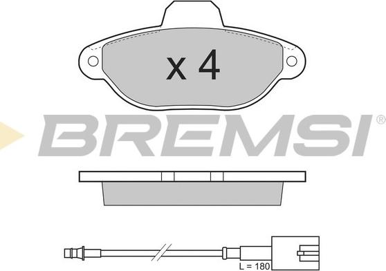 Bremsi BP3326 - Bremžu uzliku kompl., Disku bremzes ps1.lv