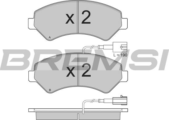 Bremsi BP3323 - Bremžu uzliku kompl., Disku bremzes ps1.lv