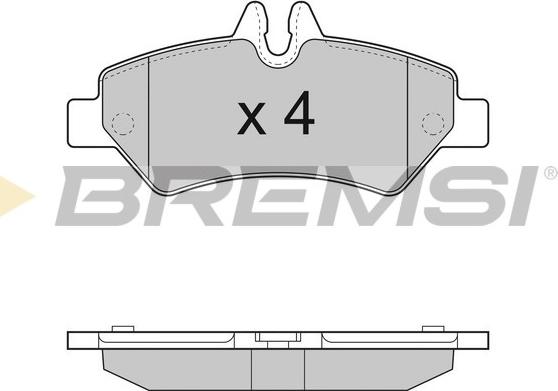 Bremsi BP3293 - Bremžu uzliku kompl., Disku bremzes ps1.lv