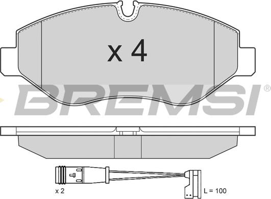 Bremsi BP3292 - Bremžu uzliku kompl., Disku bremzes ps1.lv