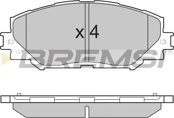 Bremsi BP3251 - Bremžu uzliku kompl., Disku bremzes ps1.lv