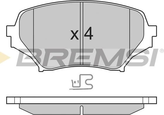 Bremsi BP3260 - Bremžu uzliku kompl., Disku bremzes ps1.lv