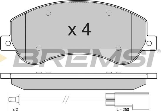 Bremsi BP3274 - Bremžu uzliku kompl., Disku bremzes ps1.lv