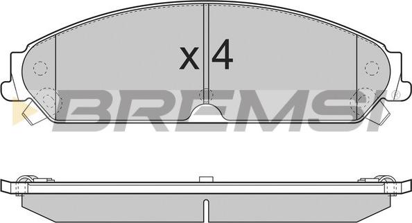 Bremsi BP3277 - Bremžu uzliku kompl., Disku bremzes ps1.lv