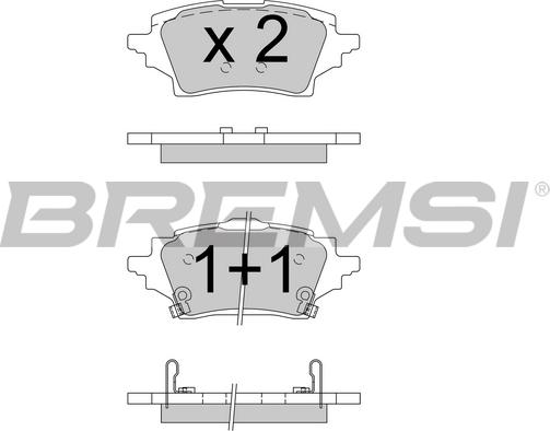 Bremsi BP3796 - Bremžu uzliku kompl., Disku bremzes ps1.lv