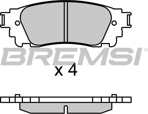 Bremsi BP3704 - Bremžu uzliku kompl., Disku bremzes ps1.lv