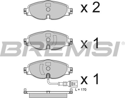 Bremsi BP3782 - Bremžu uzliku kompl., Disku bremzes ps1.lv