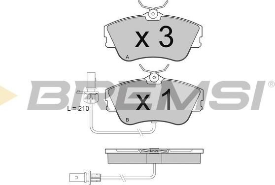 Bremsi BP2994 - Bremžu uzliku kompl., Disku bremzes ps1.lv