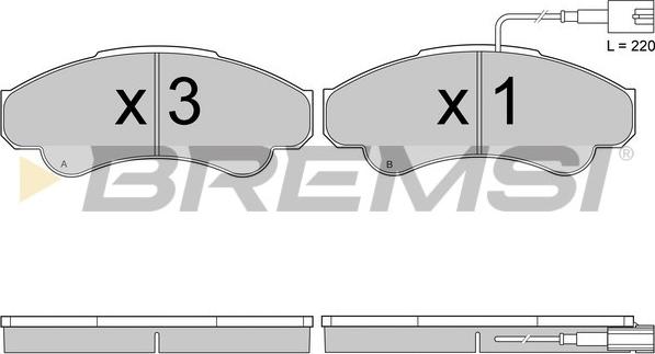 Bremsi BP2998 - Bremžu uzliku kompl., Disku bremzes ps1.lv