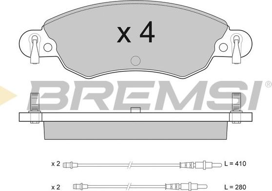 Bremsi BP2940 - Bremžu uzliku kompl., Disku bremzes ps1.lv