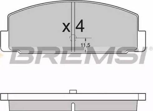 Bremsi BP2954 - Bremžu uzliku kompl., Disku bremzes ps1.lv