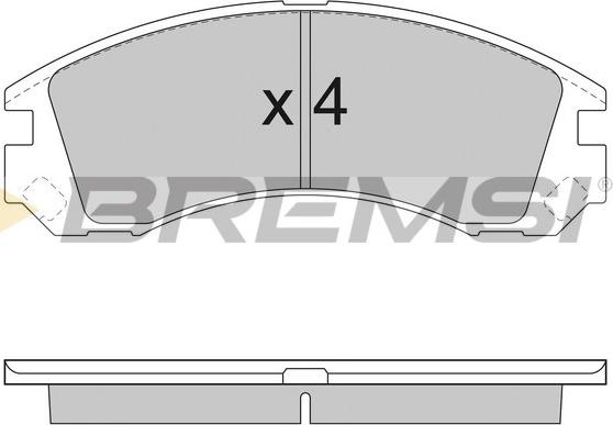 Bremsi BP2953 - Bremžu uzliku kompl., Disku bremzes ps1.lv