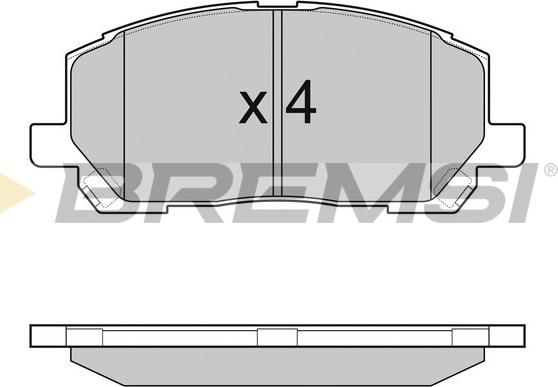 Bremsi BP2989 - Bremžu uzliku kompl., Disku bremzes ps1.lv