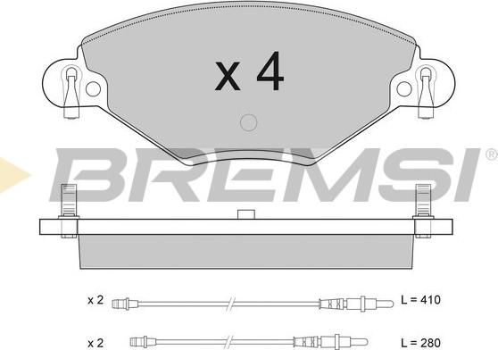 Bremsi BP2939 - Bremžu uzliku kompl., Disku bremzes ps1.lv