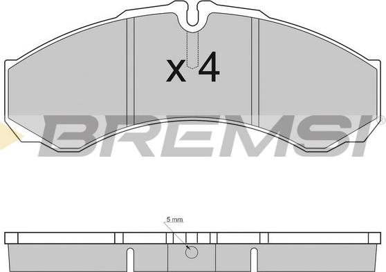Bremsi BP2925 - Bremžu uzliku kompl., Disku bremzes ps1.lv
