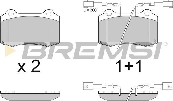 Bremsi BP2979 - Bremžu uzliku kompl., Disku bremzes ps1.lv