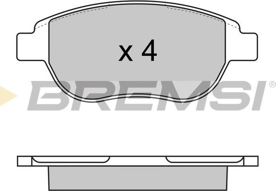 Bremsi BP2972 - Bremžu uzliku kompl., Disku bremzes ps1.lv