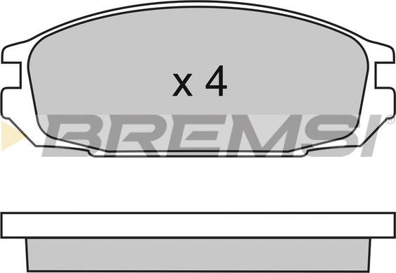 Bremsi BP2445 - Bremžu uzliku kompl., Disku bremzes ps1.lv