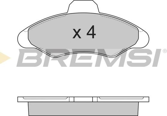 Bremsi BP2462 - Bremžu uzliku kompl., Disku bremzes ps1.lv