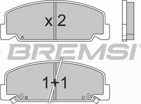 Bremsi BP2406 - Bremžu uzliku kompl., Disku bremzes ps1.lv