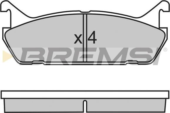 Bremsi BP2488 - Bremžu uzliku kompl., Disku bremzes ps1.lv