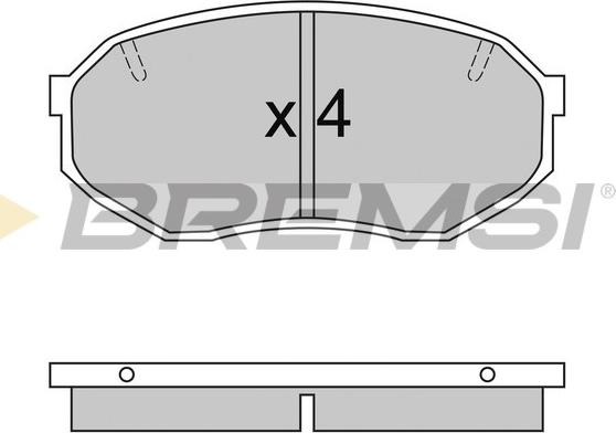 Bremsi BP2421 - Bremžu uzliku kompl., Disku bremzes ps1.lv