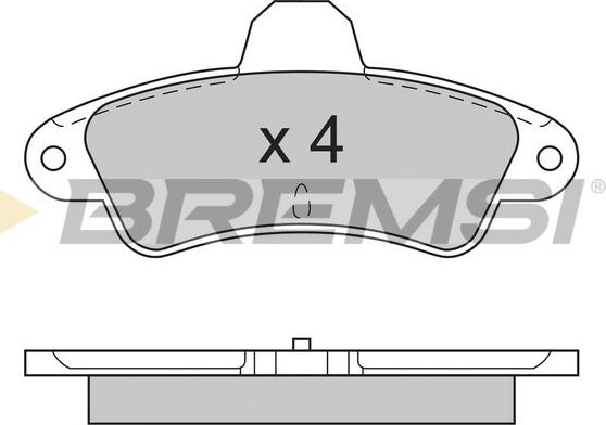 Bremsi BP2593 - Bremžu uzliku kompl., Disku bremzes ps1.lv