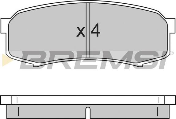 Bremsi BP2597 - Bremžu uzliku kompl., Disku bremzes ps1.lv