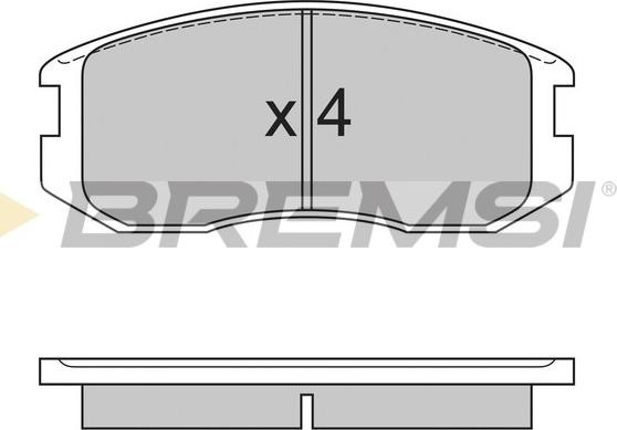 Bremsi BP2558 - Bremžu uzliku kompl., Disku bremzes ps1.lv