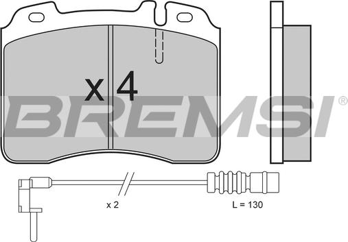 Bremsi BP2506 - Bremžu uzliku kompl., Disku bremzes ps1.lv