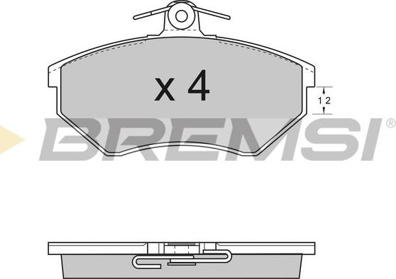 Bremsi BP2531 - Bremžu uzliku kompl., Disku bremzes ps1.lv