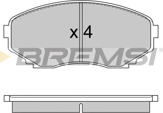 Bremsi BP2578 - Bremžu uzliku kompl., Disku bremzes ps1.lv