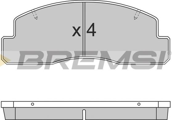 Bremsi BP2696 - Bremžu uzliku kompl., Disku bremzes ps1.lv