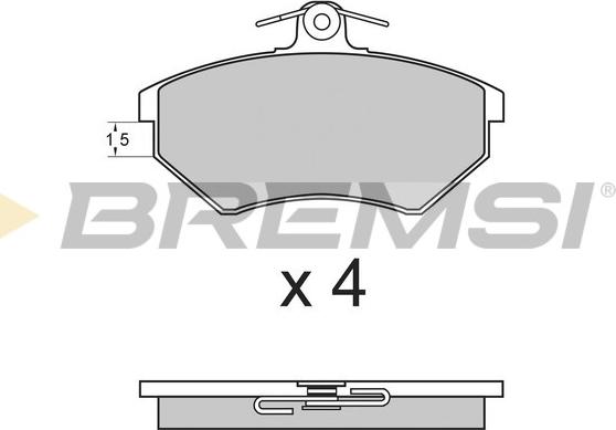 Bremsi BP2641 - Bremžu uzliku kompl., Disku bremzes ps1.lv