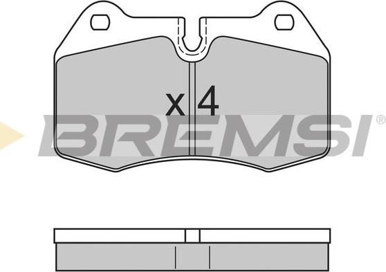 Bremsi BP2660 - Bremžu uzliku kompl., Disku bremzes ps1.lv