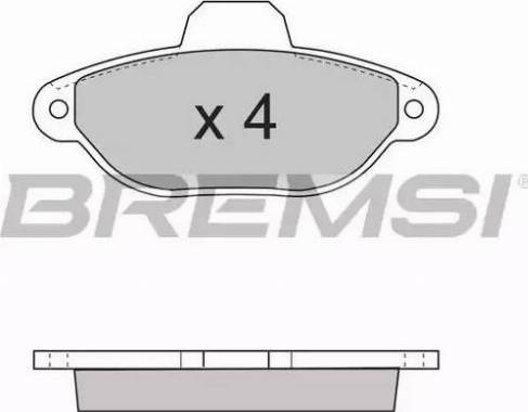 Bremsi BP2600 - Bremžu uzliku kompl., Disku bremzes ps1.lv