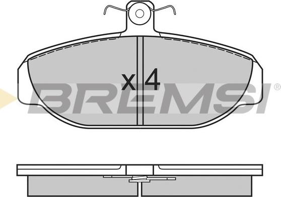 Bremsi BP2616 - Bremžu uzliku kompl., Disku bremzes ps1.lv