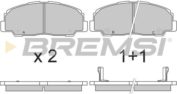 Bremsi BP2639 - Bremžu uzliku kompl., Disku bremzes ps1.lv