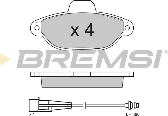 Bremsi BP2626 - Bremžu uzliku kompl., Disku bremzes ps1.lv