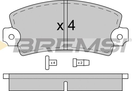 Bremsi BP2018 - Bremžu uzliku kompl., Disku bremzes ps1.lv