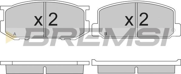 Bremsi BP2165 - Bremžu uzliku kompl., Disku bremzes ps1.lv