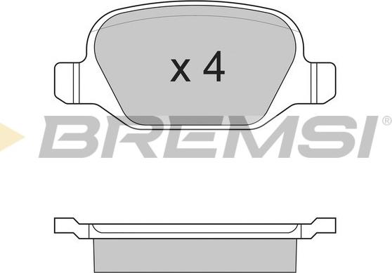 Bremsi BP2890 - Bremžu uzliku kompl., Disku bremzes ps1.lv